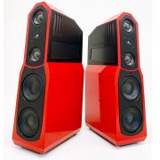 Enceintes colonnes hifi egglestonworks Viginti rouge Exception Audio