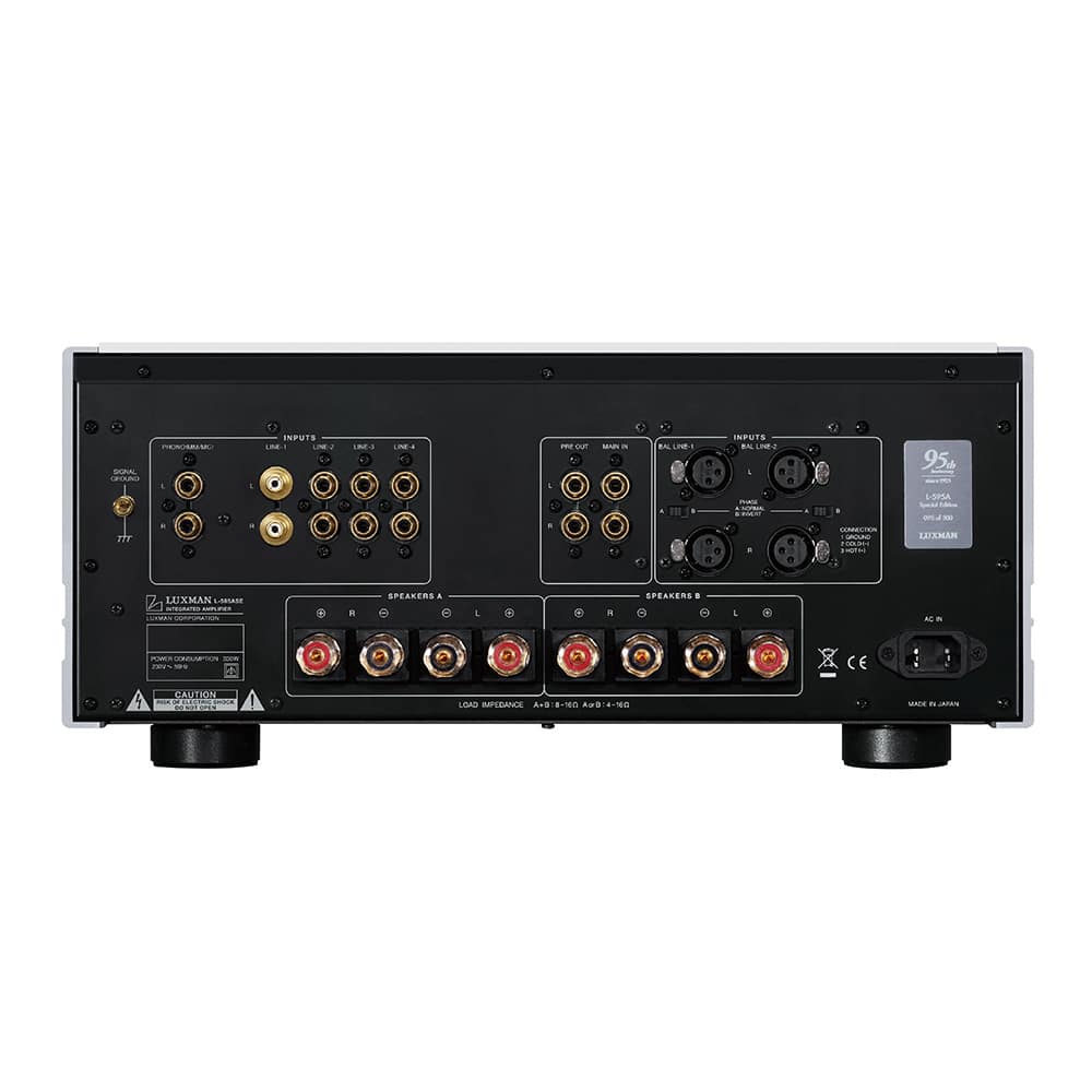Luxman L-595A SE rear amplificateur intégré hifi limited edition 300 95th